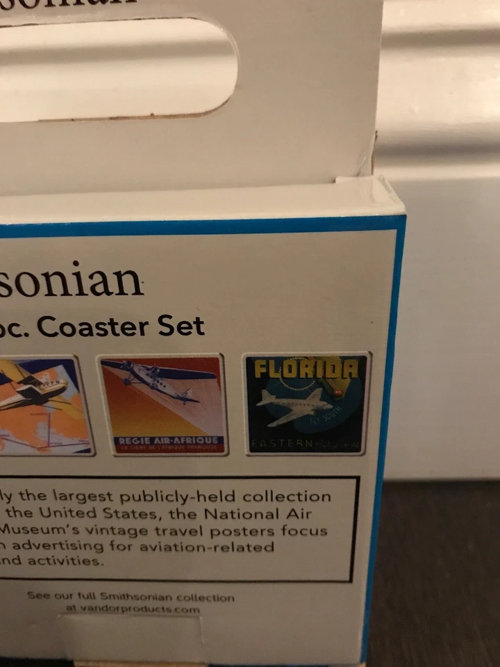 Smithsonian: Vintage Travel Poster: Ceramic Coaster Set of 4 - Image 4 of 4