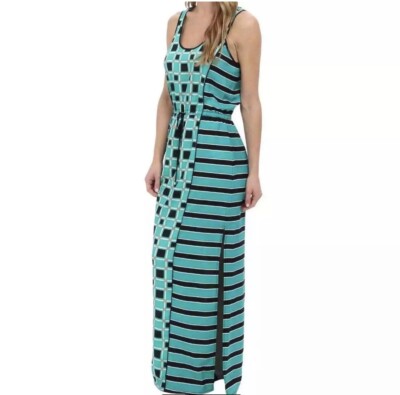 MICHAEL KORS Women's Soho Square Maxi Dress, Island Blue, Small | eBay