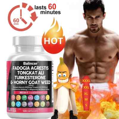 Men Enhanced Boost All-in-1 Pills   Stamina, Vitality & Energy Support      