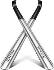 2 Pack Shoe Horn Long Handle for Seniors Metal Long Shoehorn for Boots 16.5" NEW