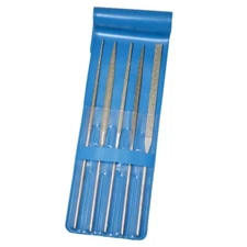 Grobet 120/140 Grit Diamond Coated Needle File 5 Pcs. Set - Medium, USA