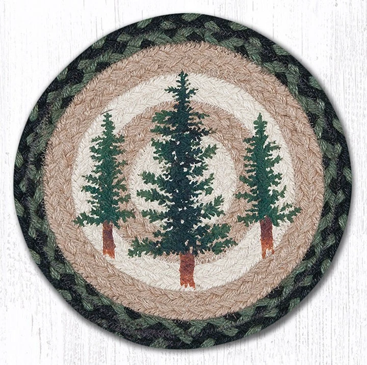 Earth Rugs Tall Timbers Pine Trees Trivet