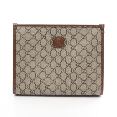 GUCCI Interlocking G GG Supreme business clutch bag GUCCI Interlocking G GG Supreme business clutch bag