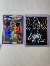 Dejounte Murray 2 Card Lot - Atlanta Optic Lights Out Elite Dominators Holo