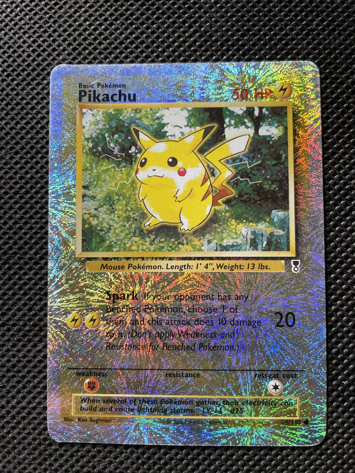 2002 Pokemon Legendary Collection Reverse Foil Pikachu NM