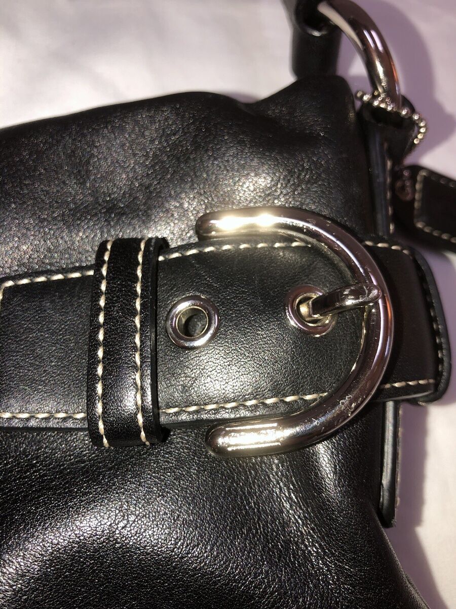 COACH VINTAGE SOHO LEATHER BUCKLE DUFFLE 1453 SHOULDER BAG COACH VINTAGE SOHO LEATHER BUCKLE DUFFLE 1453 SHOULDER BAG