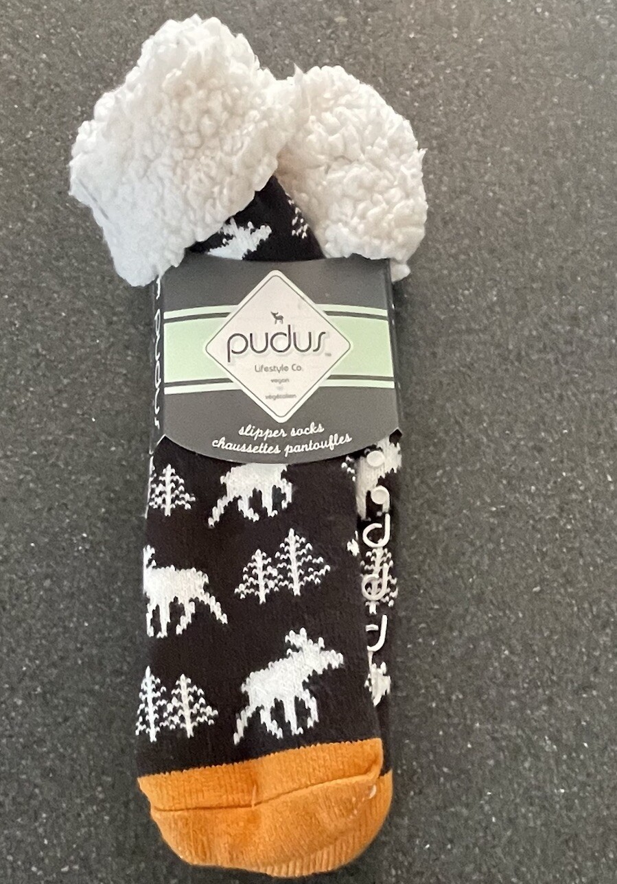 SAOLA Calze Pantofole Pudus Albero Caldo Cervo Tema Ourdoor Impugnatura Antiscivola Suola Vegana