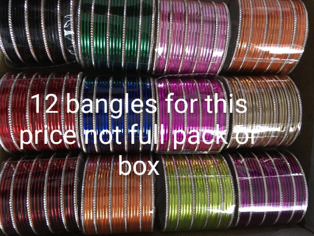 Costume Fashion Metal bangles size 12 chudi Eid chudiya