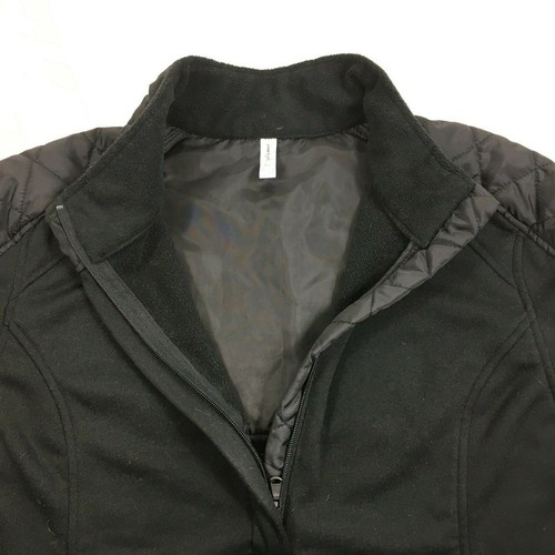 Exertek Jacket Womens XL Long Sleeve Half Zip Black Coat Pockets - Picture 4 of 5