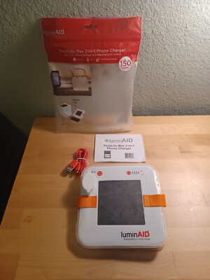 LuminAID PackLite Max 2-in-1 Lantern & Phone Charger Solar & USB Travel Camping