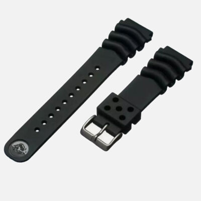 22mm Rubber Watch Band For Orient Mako 2 Mako 3 III XL Ray Raven II 2 Strap
