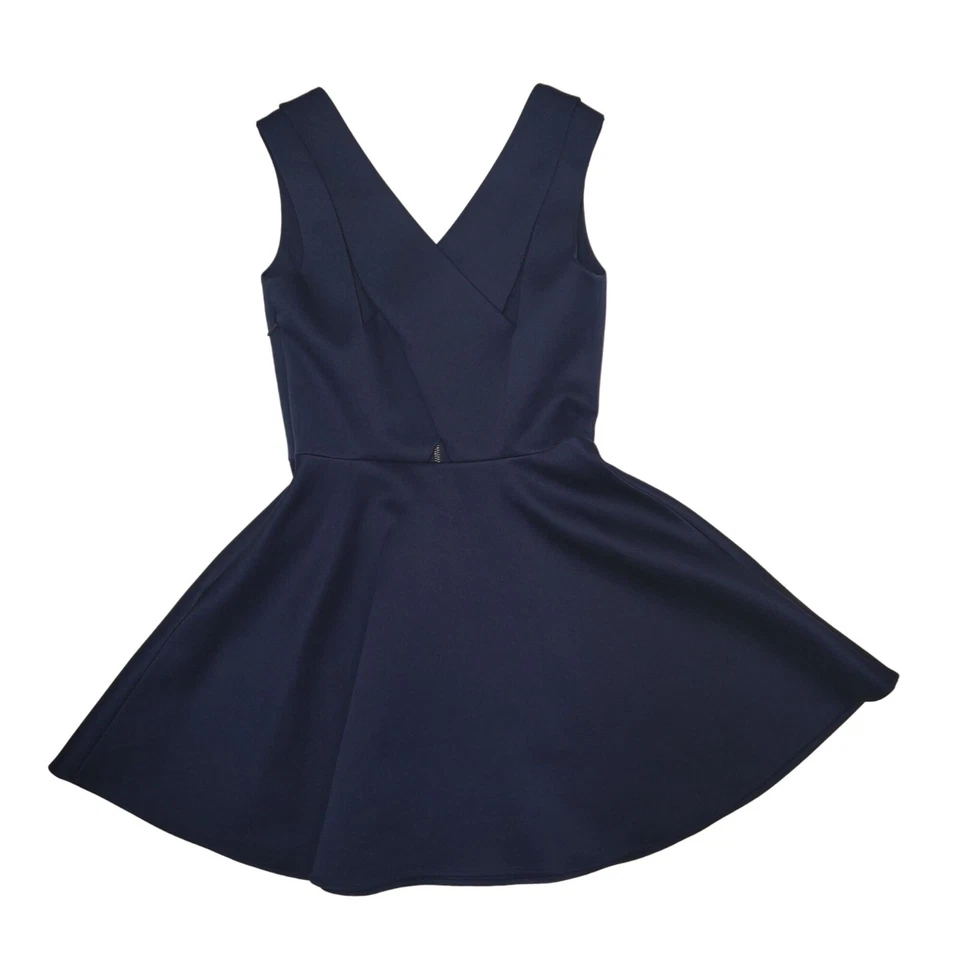 Guess Mujer Skater Fit 'n Flare Circle Vestido Azul Marino Talla Pequeña Foto 2 de 4