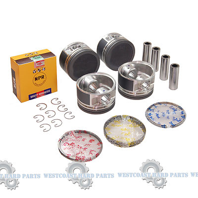 94-04 Toyota Tacoma 2RZFE ENGINE 2.4L 2.7L  DOHC Pistons with Rings Set Size+30