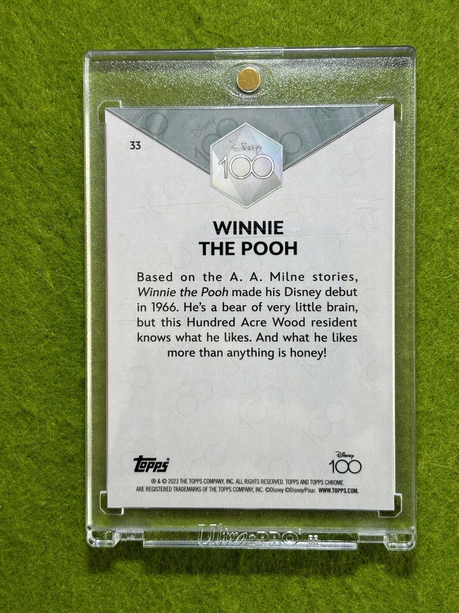 その他 topps chrome disney100 2023 POOH PSA9 Disney 100 WINNIE THE POOH SILVER CHROME Card POOH 2023 Topps