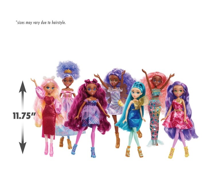 (SHIP FROM USA) Fantasy Fashion Dolls 7-Pack Kids Toys for Ages 3 up