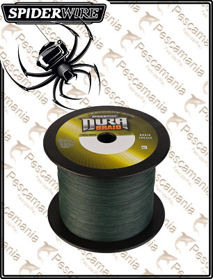 Geflochtene Leine Spiderwire Dura Zopf 2750m 3000yd,0,23mm,19,5kg 42,9lb, Moos