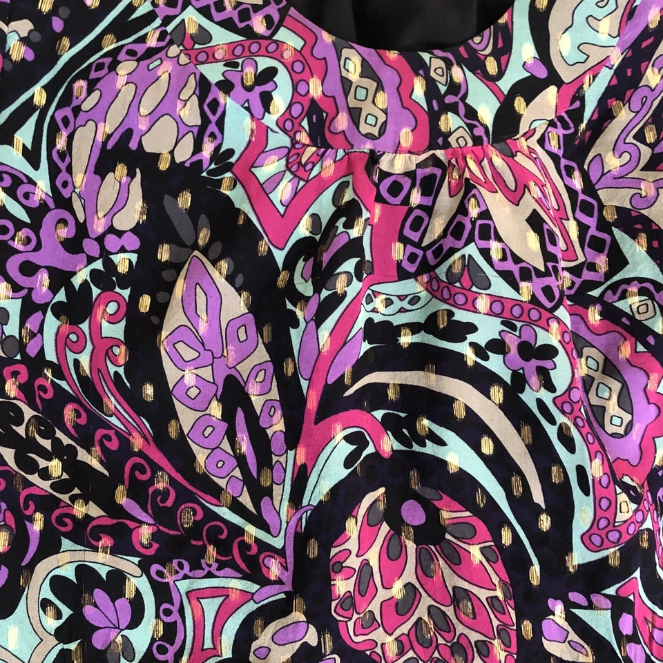 Mini Vestido Boho TIBI Paisley Estampado Floral Talla 2 $400 Foto 3 de 4