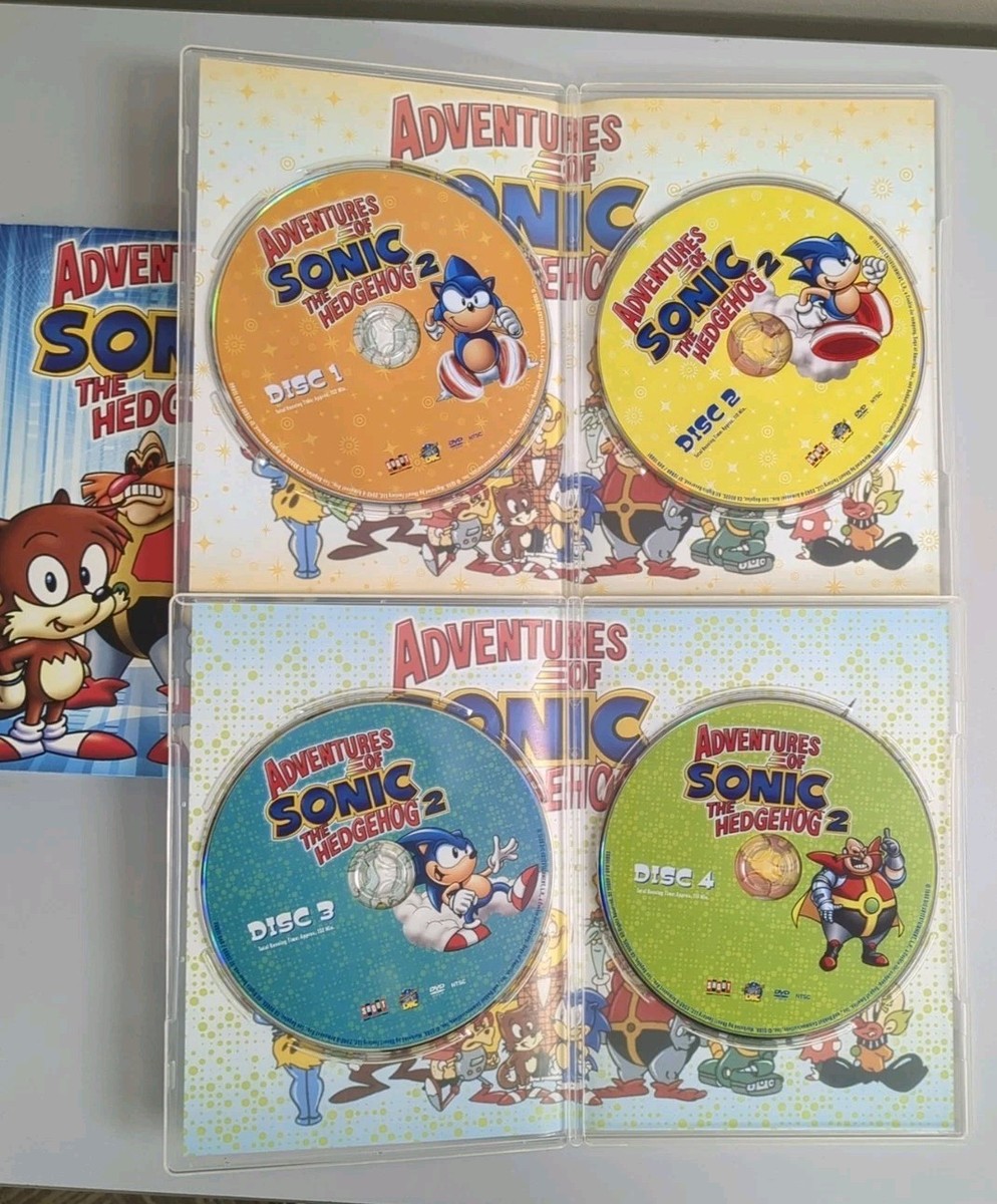 Adventures of Sonic the Hedgehog (DVD 1993) Set Of 3 (1, 2, 3