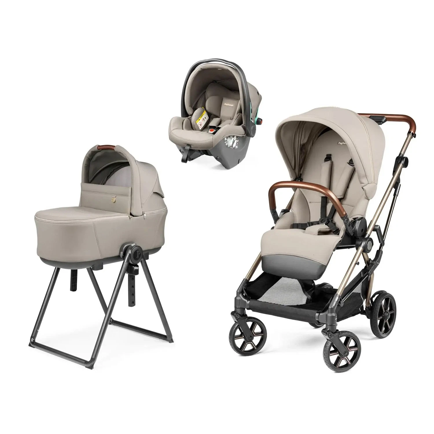 Peg Perego 3 in 1 Lively + Flex Cradle + First Trip SLK ASTRAL