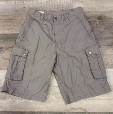 Levi's Cargo Shorts Boys 29 Gray Heather White Tab Pockets Classic Comfort Fit