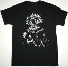 NEW ANTI NOWHERE LEAGUE HELL FOR LEATHER Heavy Cotton Black T Shirt S-5XL TT736