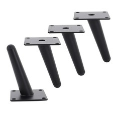 4x Metal Sofa Legs Replacement Tapered Feet For Stool Bed Chair Legs Stand