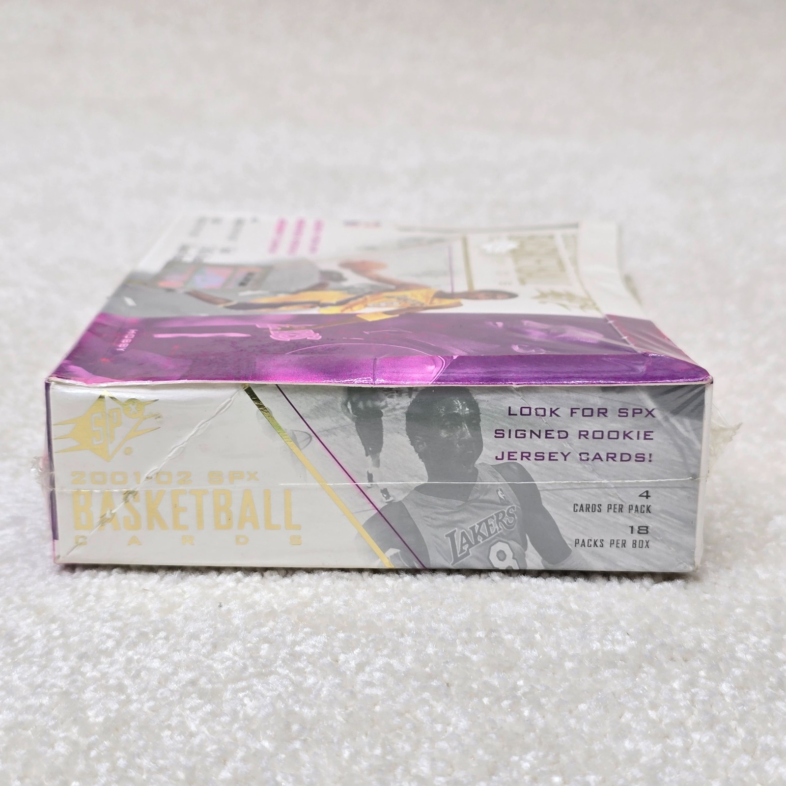 2001-02 Upper Deck SPx Basketball Sealed Hobby Box MJ Back Signed Jersey Chance