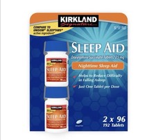 Kirkland Signature Sleep Aid Doxylamine Succinate 192 Tablets 25mg..