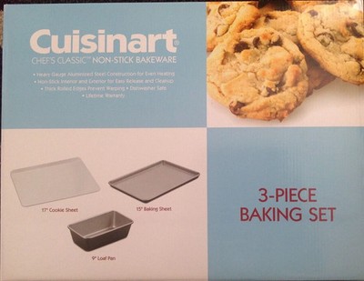 CUISINART CHEF'S CLASSIC NON-STICK 3-PIECE BAKING SET AMB3-15179P