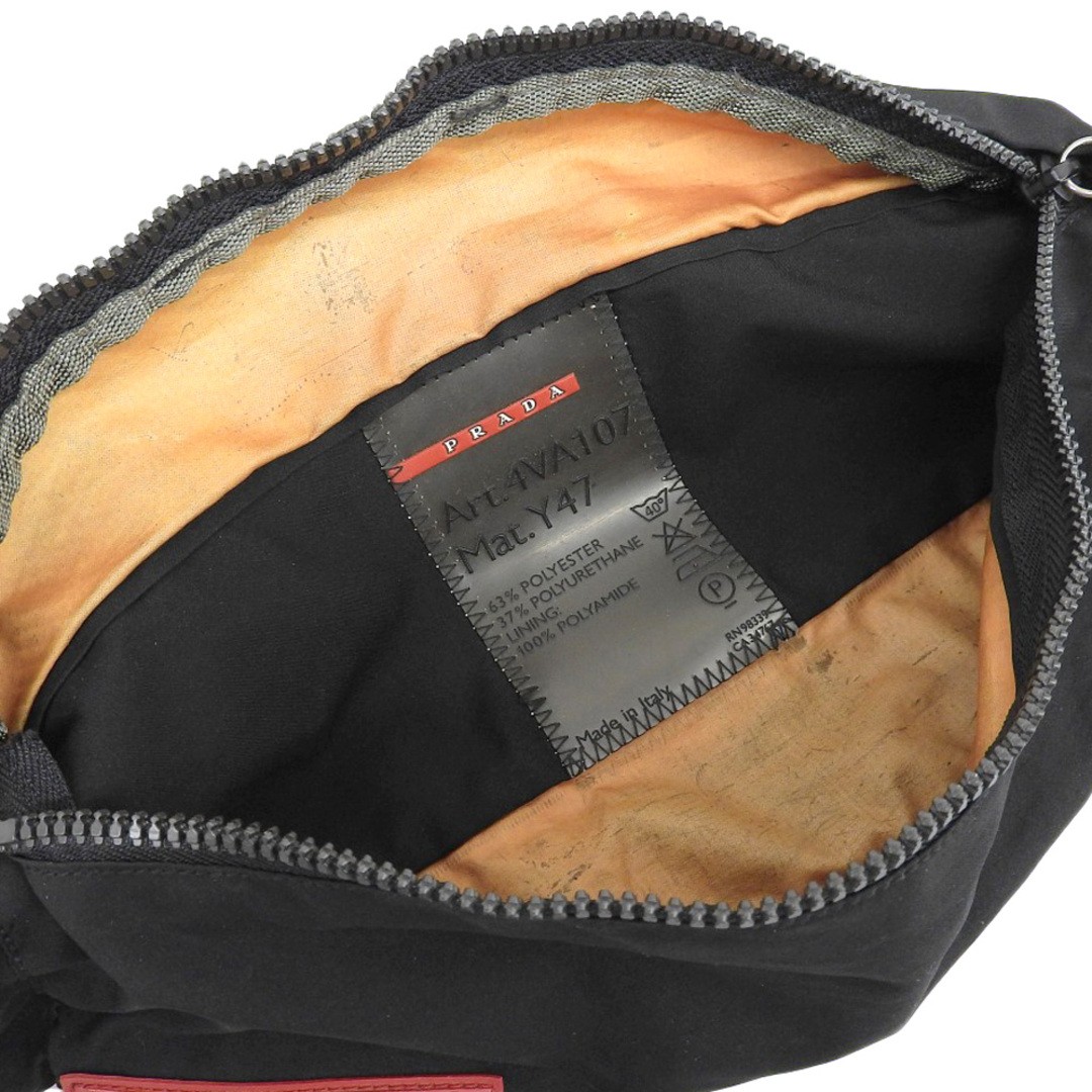 Rare PRADA Sports Line Waist Bag 4VA107 Body Bag Nylon Black thumbnail 3