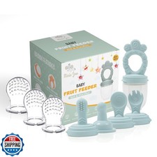 Minie Joo Baby Fruit Feeder Pacifier   7-in-1 Silicone Teether Toy and Food F