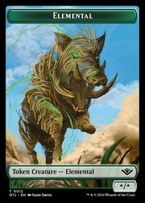 Elemental Token (012) Outlaws of Thunder Junction OTJ MTG Magic