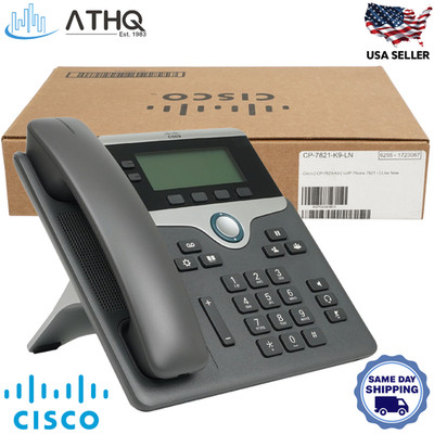Cisco CP-7821-K9 IP Desk Phone 2-Line Business SIP VoIP, PoE Class 1 for CUCM