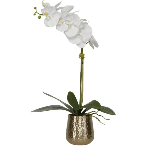 Uttermost 60189 Cami Orchid Hammered Brass Orchid in Metal Pot - Picture 1 of 3