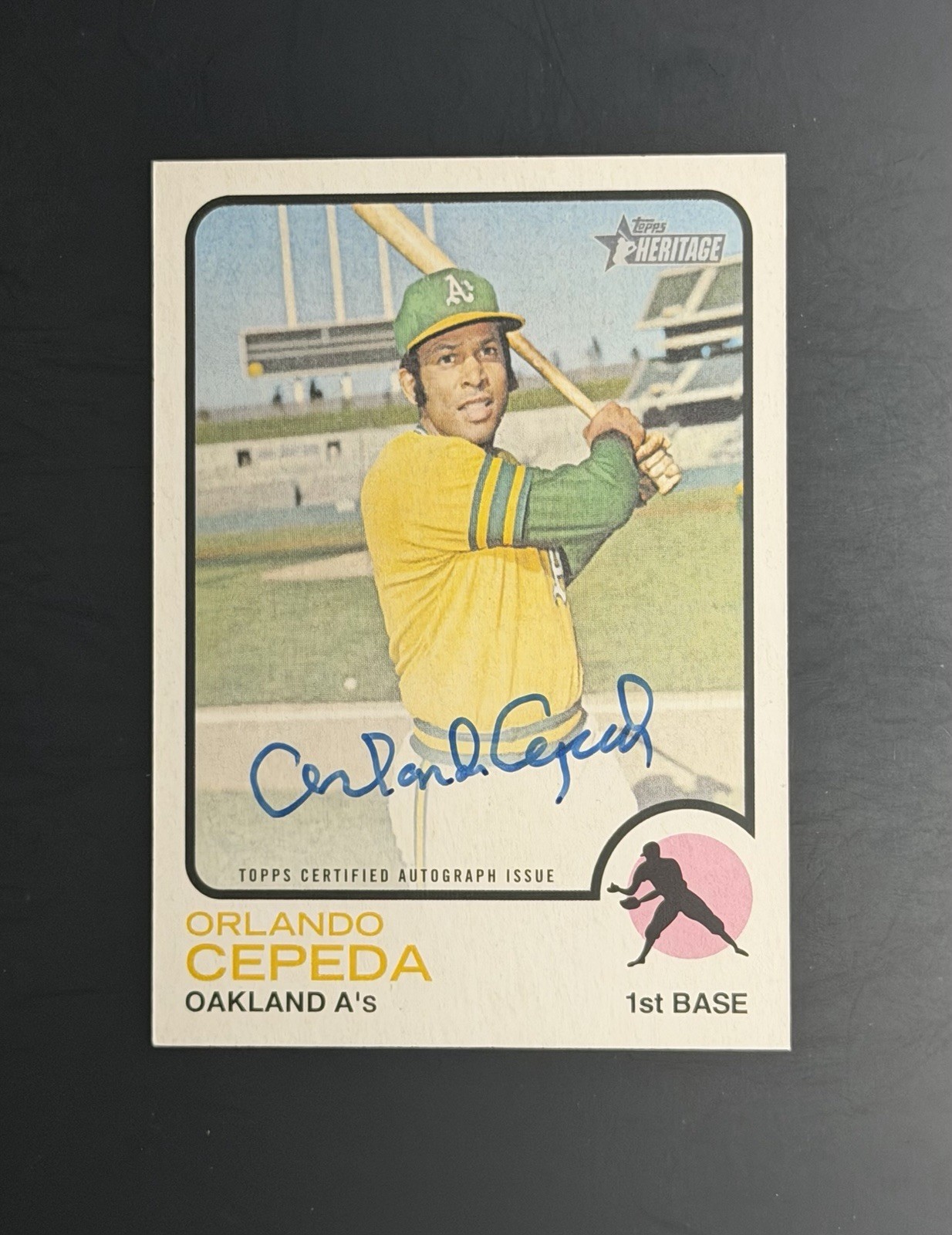 2022 Topps Heritage Orlando Cepeda Real One Auto HOF