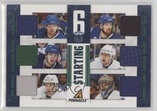 2011 Pinnacle Starting 6 Threads Alexandre Burrows Daniel Sedin Dan Hamhuis 4ry