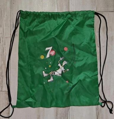 Vintage 7up Fido Dido 15'' mal 13'' String Bag 100% Polyester Hiidea