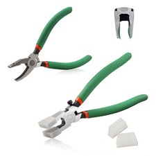 2pcs Glass Running Pliers And Breaker Grozer Pliers Set With 2 Pair Of Rubber Ti