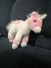 Russ Unicorn Plush Horse Pony Pepper Pink White Silver Stuffed Animal Toy 6"