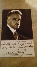 RARE POSTCARD -AUTOGRAPH ALFREDO POGGI-PHILOSOPHER AND SOCIOLOGIST-VG-FP-1934