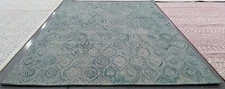 IVORY SEA BLUE 8'-9" x 12'-0" Back Stain Rug, Reduced Price 1172791680 IKT631A-9