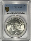 1927 P Peace Dollar $1 PCGS MS62 ‼️BLAST WHITE AND LUSTROUS‼️