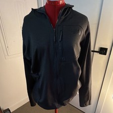 The North Face Men's Black Full Zip Fleece Hoodie w/ Pockets Logo Size L