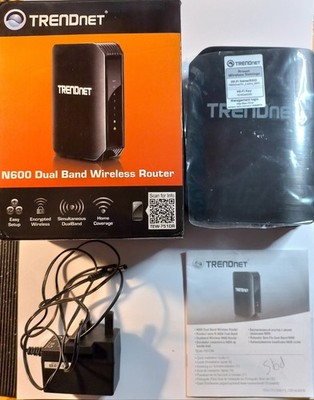 TRENDnet Wireless N N600 Dualband-Router 300 Mbps TEW-751DR WPS KOSTENLOSER UK-VERSAND