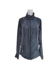 Lululemon Women's Gray Full Zip Mixed Media Lightweight Jacket Sz 6