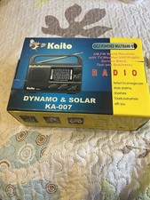Kaito KA-007 Emergency Radio Open Box Antenna  Earphones No Adapter