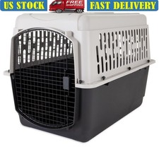 Large Hard-Sided Pet Kennel Dog Carrier Durable Portable Travel Easy Assemble US