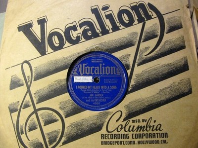 1939 JAN GARBER Or MOVIE Second Fiddle OLD FASHIONED TUNE Is Always New VOCALION