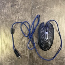 FLAGPOWER RGB Gaming Mouse Backlight Blue Cord