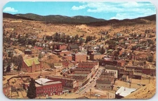 Vintage Central City Colorado Panorama Postcard Sanborn Souvenir